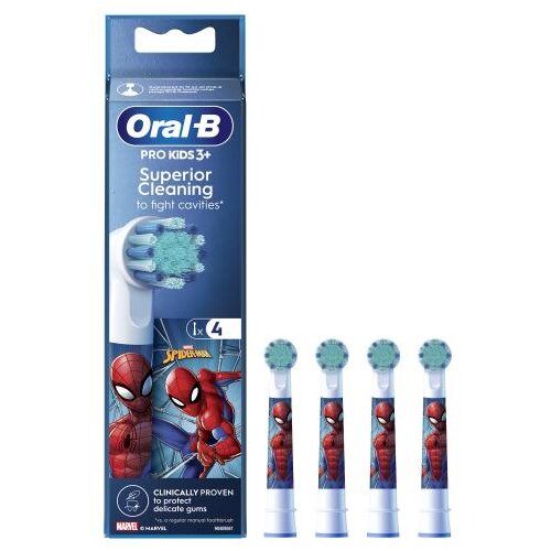 Oral-b Kids Brush Heads Spider-Man zamjenske glave 4 kom Cene