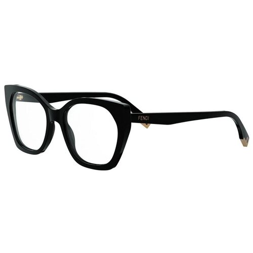 Fendi Way Black Cat Eye Eyeglasses ONE SIZE (53) Črna/Kristalna Slike