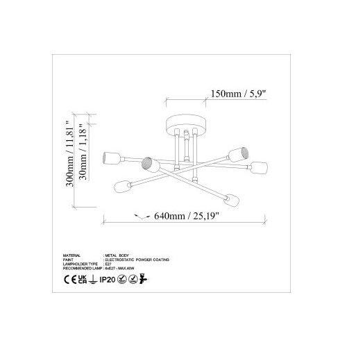 Opviq flower - 177-AV cream chandelier Slike