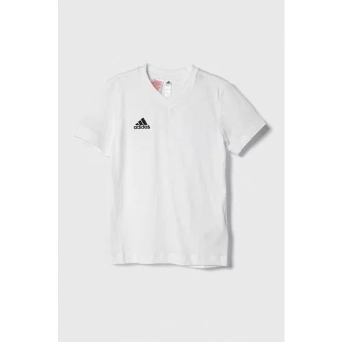 Adidas Otroška bombažna kratka majica ENT22 TEE Y bela barva