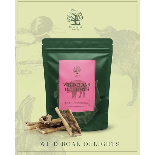 Essential Foods Essential poslastica za pse Wild boar 200g Cene