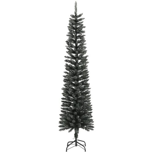  Umjetno usko božićno drvce sa stalkom zeleno 240 cm PVC Slike