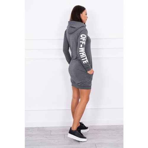 Kesi Dress Off White graphite melnage Cene