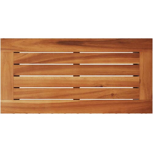  Vrtni bočni stol s drvenom pločom crni 58x27,5x55 cm poli ratan Slike