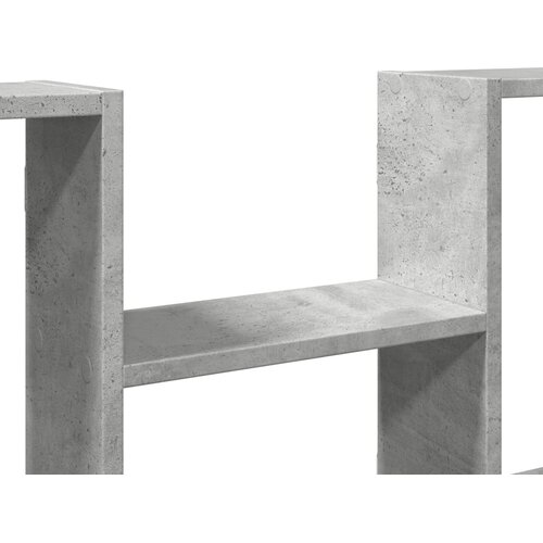  Zidna polica siva boja betona 99x15x60 cm konstruirano drvo Slike