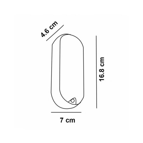  LED SVETILJKA BL1 ELIPSA 12W 4000K IP65 CRNA Cene