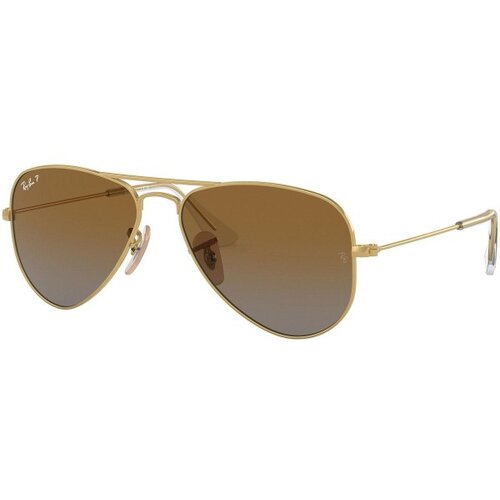 Ray-Ban Junior Aviator Junior RJ9506S 223/T5 Polarized L (52) Zlata/Rjava Slike