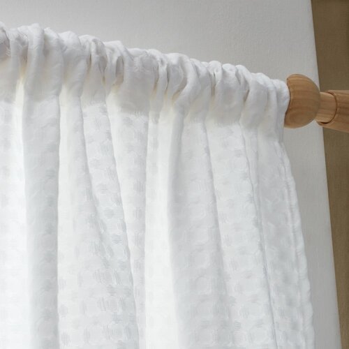 Pineapple Elephant Bijela prozirna zavjesa 140x229 cm Muscat Waffle &amp;ndash; Slike