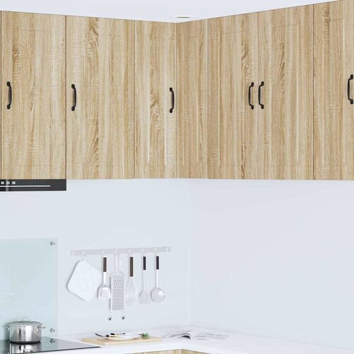 vidaXL Stenska kuhinjska omarica s polico Sonoma hrast 57 x 57 x 80 cm Cene