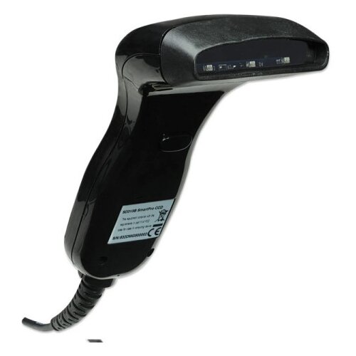 Manhattan Contact CCD Handheld Barcode Scanner, USB, 80mm Scan Width, Cable 152cm, Max Ambient Light: 3,000 lux (sunlight), Black, Three Year Warranty Slike