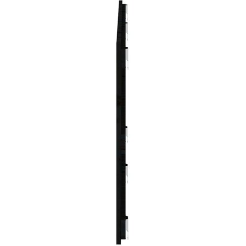  Uzglavlje za krevet Crno 159 5x3x60 cm od masivne borovine Slike