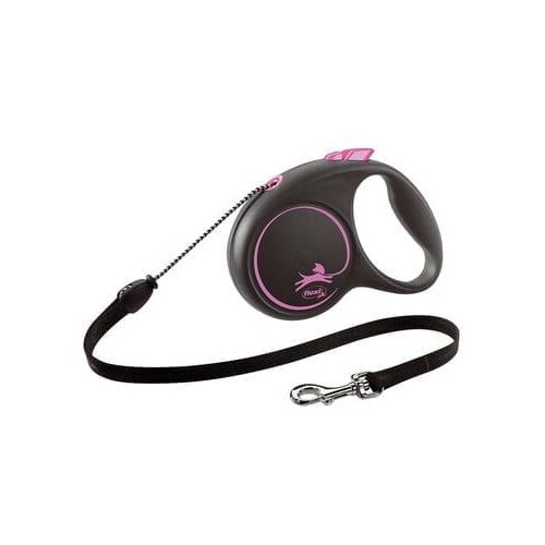 Flexi Povodac za pse Flexi BLACK DESIGN 5 m Roza Veličina M Slike