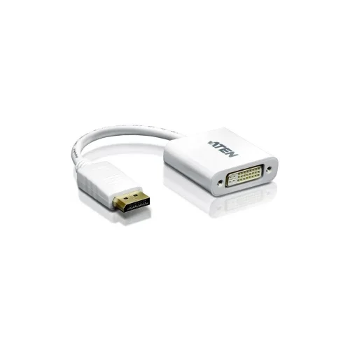 Aten DisplayPort / DVI Adapter [1x Muški konektor DisplayPort - 1x Ženski konektor DVI, 24 + 5 polova] Bijela