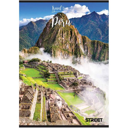 STREET Zvezek A4 Travel, mali karo, 54 listov, sortirano, 1 kos Slike