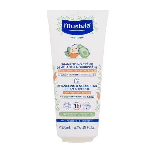 Mustela® B&eacute;b&eacute; Detangling & Nourishing Cream Shampoo 200 ml &scaron;ampon skodrani lasje dolgi lasje za otroke Cene