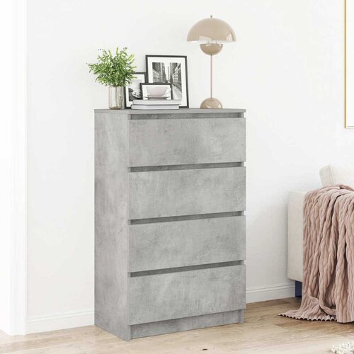  Komoda siva boja betona 60 x 35 x 98,5 cm od konstruiranog drva Cene