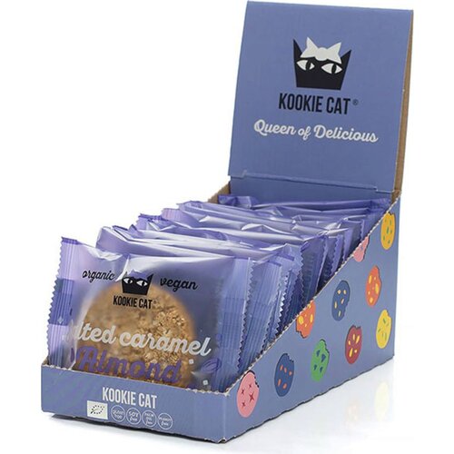 KOOKIE CAT BIO ovseni pi&amp;scaron;kot - Salted Caramel Almond - 5 g Slike