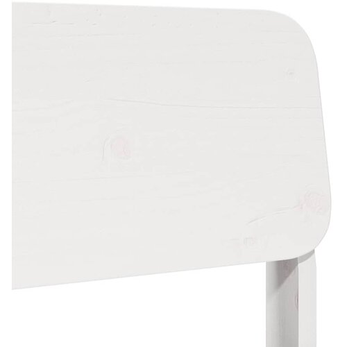  Vrtna stolica bijela 60x52,5x72 cm od masivne borovine Slike
