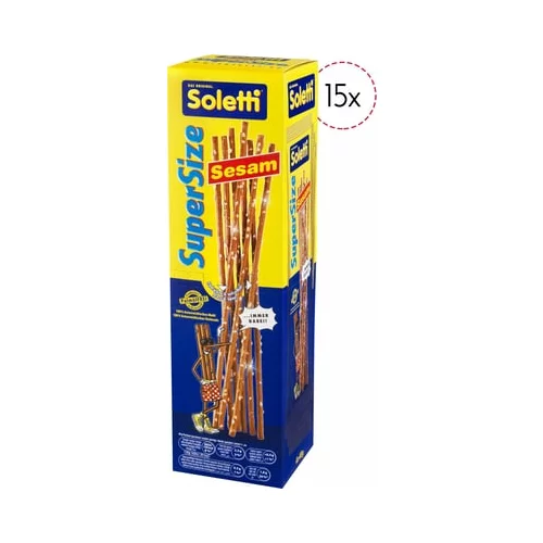 Soletti SuperSize slane palčke s sezamom - 15 kosov