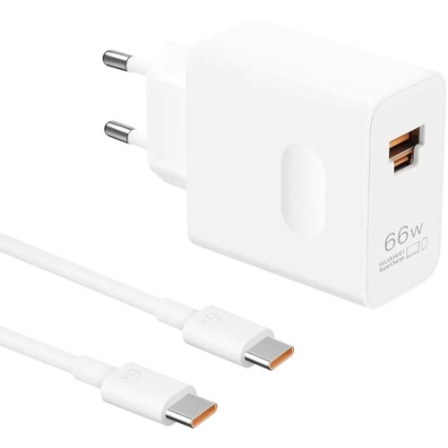 Huawei kućni punjač sa kablom 66W, beli Slike