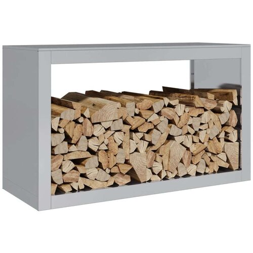 VidaXL Stalak za drva za ogrjev 100x40x60 cm od pocinčanog čelika Slike