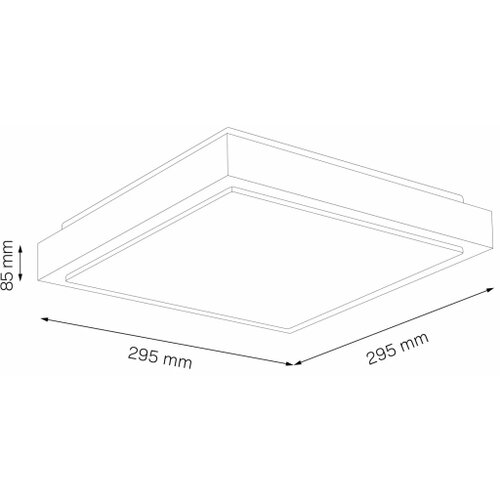  plafonsko svetlo kazimierz 2xE27/20W/230V 29,5x29,5 cm srebrno Slike