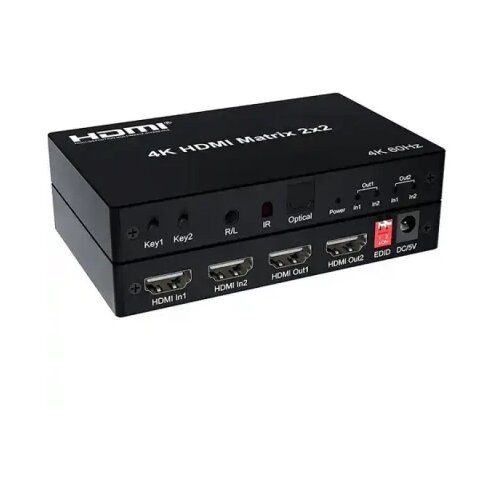 Kettz HDMI swich 4K Matrix 2x2 HM-K252 60Hz Slike