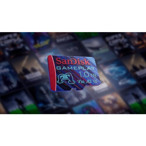 San Disk GamePlay microSDXC UHS-I Card, 1TB Gaming&amp;nbsp;microSDXC,&amp;nbsp;190MB/s,&amp;nbsp;130MB/s&amp;nbsp;W,&amp;nbsp;UHS-I,&amp;nbsp;V30,&amp;nbsp;U3,&amp;nbsp;C10,&amp;nbsp;RPD1 Slike