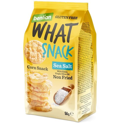 Benlian Pirinčane galete What Snack, Morska so, 100g Cene