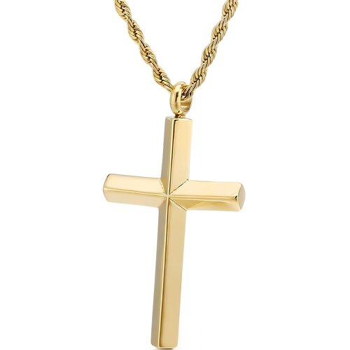 IZMAEL Ogrlica PU-38415 Cross - Zlata Cene