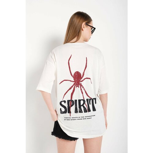 K&H TWENTY-ONE women's White Spirit Printed T-shirt Cene