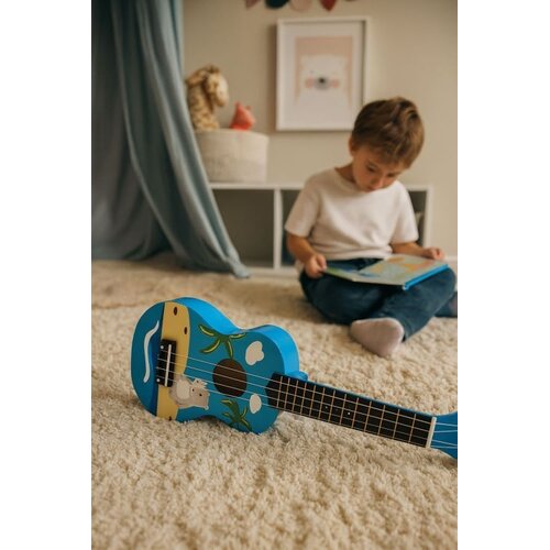  drvena ukulele za djecu, plava &ndash; 4 najlonske žice i trzalica Cijene