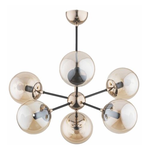 Mitea Lighting Luster zlatno -crni 6xE27 Max.60W/220V M11096-6 Cene