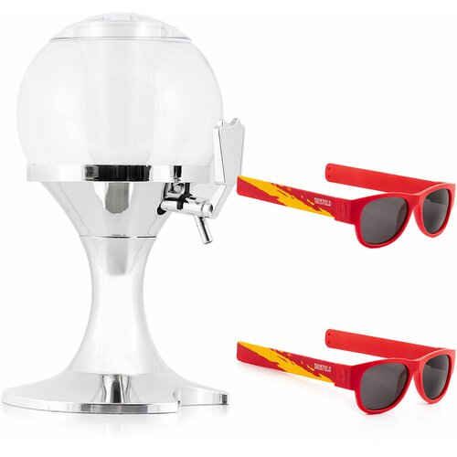 Paket rashladni dozator piva InnovaGoods i 2 sklopive sunčane naočale Sunfold Spain Red Cijene