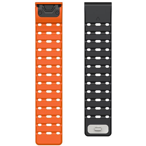 INF Hitro spro&scaron;čljiva silikonska pa&scaron;ček za Garmin Enduro/Fenix7pro/Fenix8 Black+Orange, (5000306631) Cene