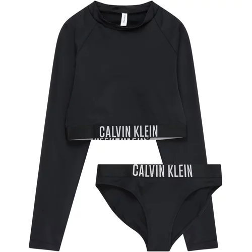 Calvin Klein Swimwear Bikini svetlo siva / črna
