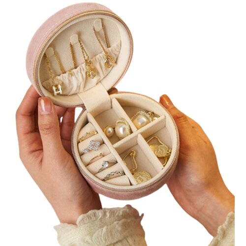 INF Mini organizator potovalne škatle za nakit Pink, (21673059) Cene