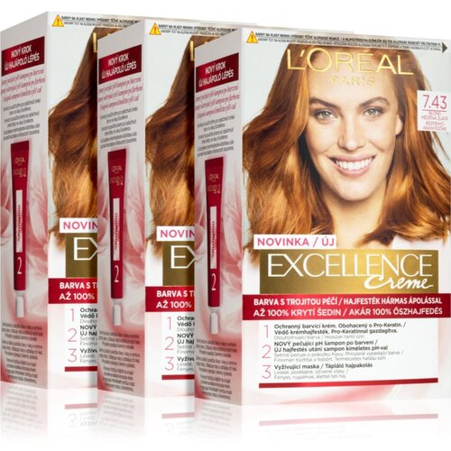L´Oréal Paris Excellence Creme boja za kosu 7,43 Blonde Copper nijansa Cijene