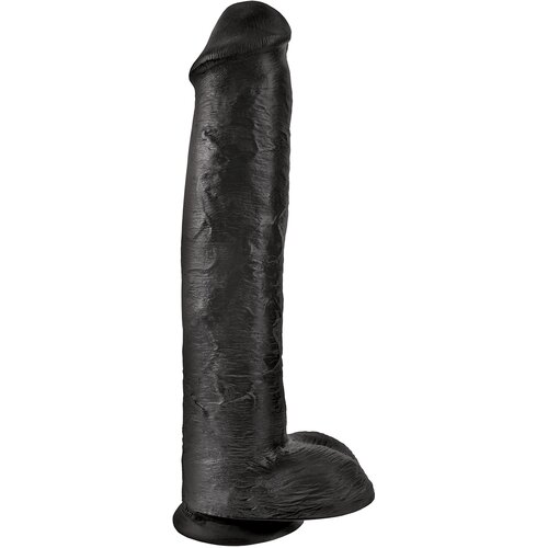 Pipedream King Cock 15&amp;quot; Cock with Balls Black Slike