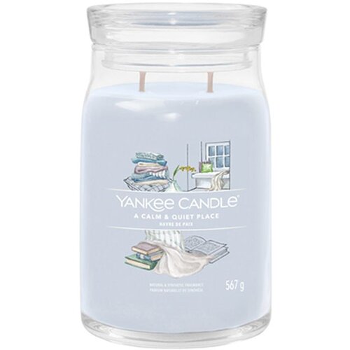 Yankee Candle A Calm & Quiet Place dišeča sveča Signature 567 g Cene