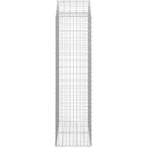  Gabionska ko&amp;scaron;ara s lukom 100x50x180/200 cm pocinčano željezo Slike