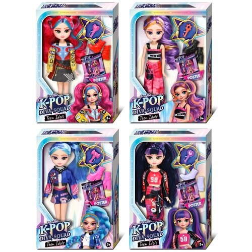 K-Pop Diva squad - teen idols lutka 24 cm sort Cijene