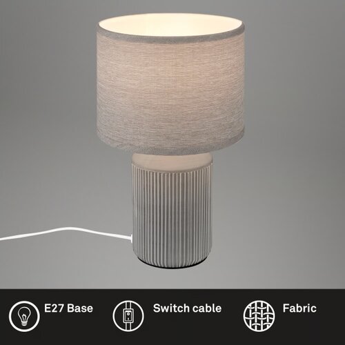 BRILO Stona lampa INO 1xE14/10W/230V siva Slike