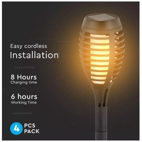  Komplet od 4 solarne LED svetiljke 4xLED/3,6V 1xAAA IP44 100 mAh Slike