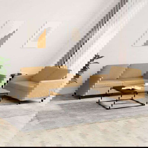  2-dijelni set sofa smeđi bar&amp;scaron;unasti Slike