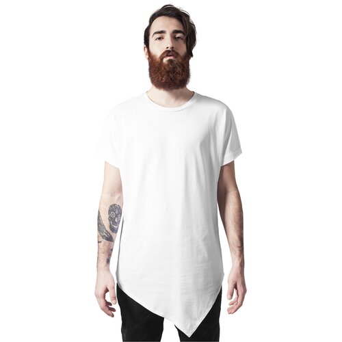 UC Men Asymmetrical long T-shirt white Cene