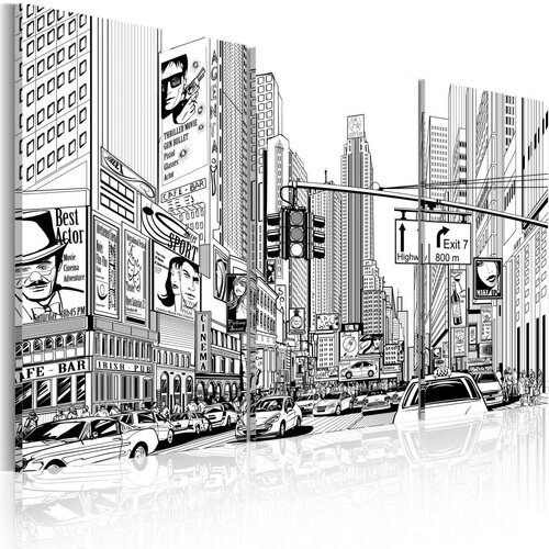  Slika - Black &amp;amp;amp white comic style 90x60 Slike