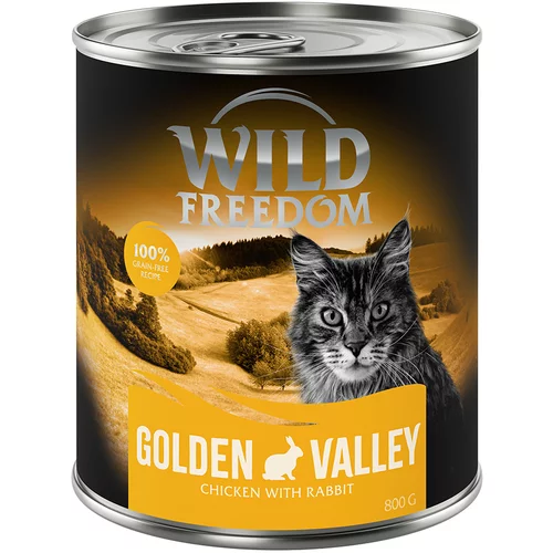 Wild Freedom Adult 6 x 800 g - bez žitarica - Golden Valley - kunić i piletina