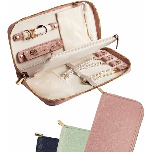INF Prenosna torba za organizacijo nakita Pink, (21755830) Cene