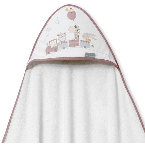 Interbaby ručnik s kapuljačom Žirafa 100x100 Dark Pink Cijene